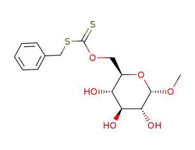 methyl α-D-glucopyranoside 6-(S-benzyl xanthate)