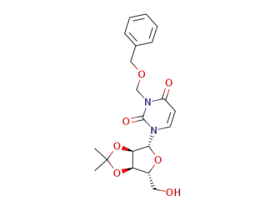 3-((benzyloxy)methyl)-1-((3aR,4R,6R,6aR)-6-(hydroxymethyl)-2,2-dimethyltetrahydrofuro[3,4-d][1,3]dioxol-4-yl)pyrimidine-2,4(1H,3H)-dione