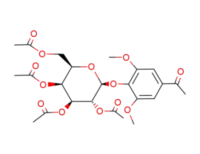 3,5-dimethoxy-4-(2,3,4,6-tetra-O-acetyl-β-D-galactopyranosyloxy)acetophenone