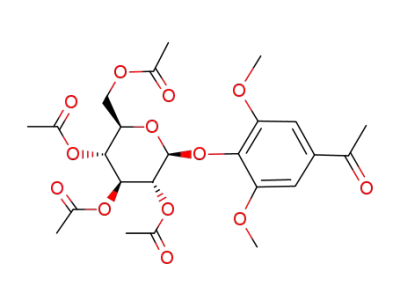 3,5-dimethoxy-4-(2,3,4,6-tetra-O-acetyl-β-D-glucopyranosyloxy)acetophenone