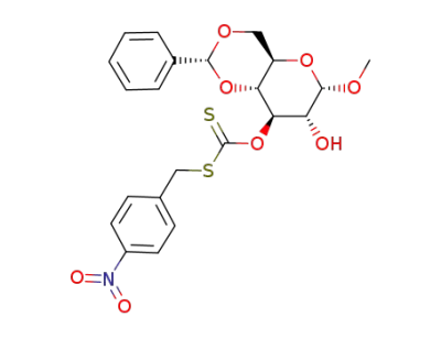 methyl 4,6-O-benzylidene-α-D-glucopyranoside-3-(S-p-nitrobenzyl-xanthate)