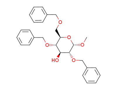 (2R,3S,4S,5R,6S)-3,5-Bis-benzyloxy-2-benzyloxymethyl-6-methoxy-tetrahydro-pyran-4-ol