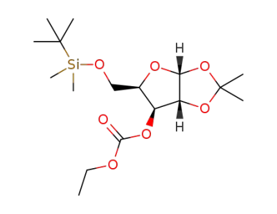 5-O-tert-butyldimethylsilyl-1,2-O-isopropylidene-3-O-ethoxycarbonyl-α-D-xylofuranoside