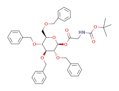 2,3,4,6-tetra-O-benzyl-1-O-(N-tert-butoxycarbonyl-glycyl)-β-D-glucopyranose