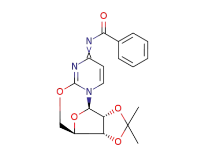 N<sup>4</sup>-benzoyl-2',3'-O-isopropylidene-O<sup>2</sup>,5'-cyclocytidine