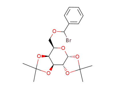 (3aR,5R,5aS,8aS,8bR)-5-(Bromo-phenyl-methoxymethyl)-2,2,7,7-tetramethyl-tetrahydro-bis[1,3]dioxolo[4,5-b;4',5'-d]pyran