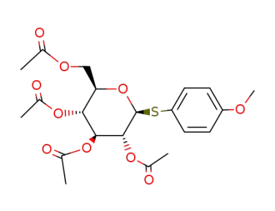 (2R,3R,4S,5R,6S)-2-(acetoxymethyl)-6-[(4-methoxyphenyl)thio]tetrahydro-2H-pyran-3,4,5-triyl triacetate