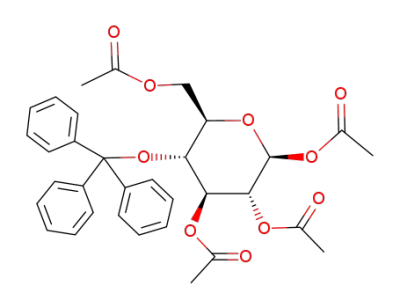 1,2,3,6-tetra-O-acetyl-4-O-trityl-β-D-glucopyranose