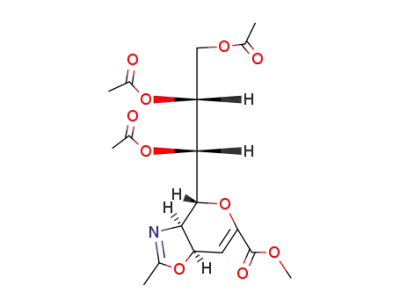 methyl (3aS,4R,7aR)-4-[(1S,2R)-1,2,3-triacetoxy-propyl]-2-methyl-3a,7a-dihydro-4H-pyrano[3,4-d][1,3]oxazole-6-carboxylate